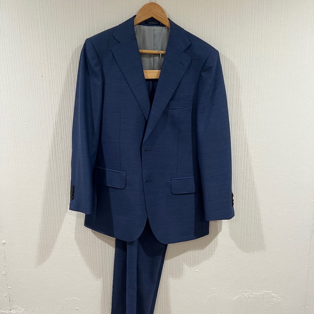 SUITSUPPLY 38S SLIM FIT PURE WOOL LIGHT BLUE SUIT